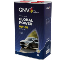 Масло моторное GNV Global Power 0W30 Synthetic 4 л (металл. канистра) GGP1011064010130030004