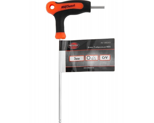 Отвертка HEX AV Steel AV-360203 3 мм