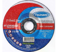 Шлифовальный круг по металлу TSUNAMI 27 125х6х22 A 24 Q BF 80 PROFESSIONAL D16171125602200