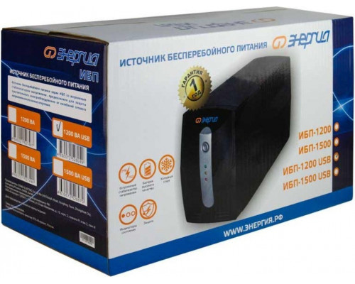 Источник бесперебойного питания ЭНЕРГИЯ 1200 USB компьютерный Е0201-0051