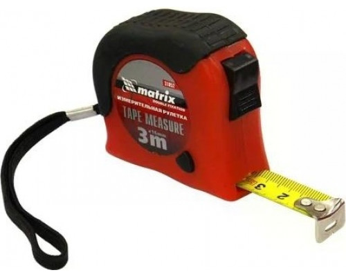 Рулетка MATRIX 31052 Double Fixation, 3 м х 16 мм