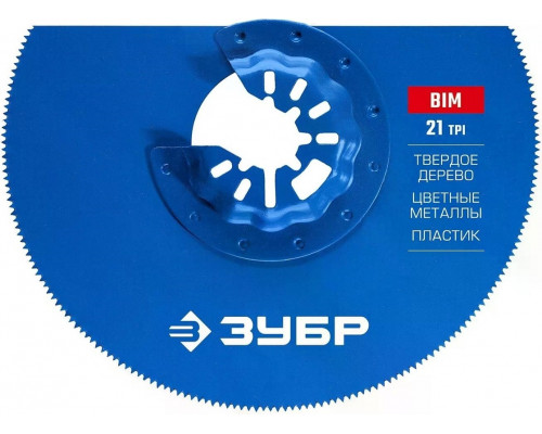 Полотно биметаллическое ЗУБР BIM d 100 мм, 21TPI дисковое, чистый рез 15575-100