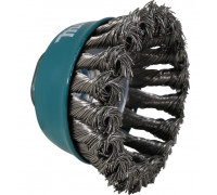 Щетка обдирочная для УШМ MAKITA D-77497 d75 мм, толщ. проволоки 0.5 мм, пучки, нержавейка,