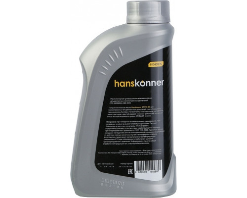 Масло для 4-тактных двигателей HANSKONNER SAE 5W30 1 л H0401PS