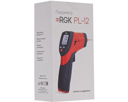 Пирометр RGK PL-12 с поверкой, артикул 4610011873812