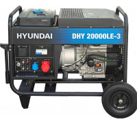 Электростанция дизельная с воздушным охлаждением HYUNDAI DHY 20000LE-3 открытая