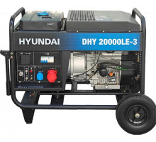 Электростанция дизельная с воздушным охлаждением HYUNDAI DHY 20000LE-3 открытая