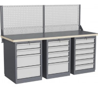 Верстак слесарный трехтумбовый ВЕРСТАКОФФ FBK 205.456-1R 216300