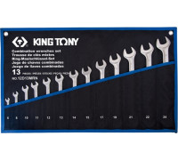 Набор комбинированных ключей KING TONY 6-24 мм чехол из теторона, 13 предметов 12D13MRN