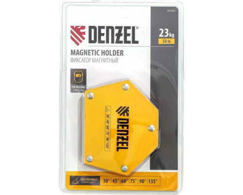 Магнитный угольник Denzel 97554 с усилием 23 кг