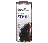 Масло трансмиссионное GNV ATF III 1 л (металл. канистра) GA311110M260751110001