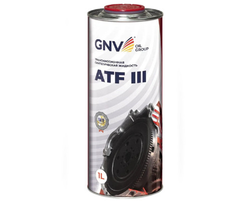Масло трансмиссионное GNV ATF III 1 л (металл. канистра) GA311110M260751110001