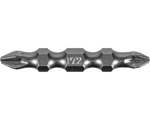 Набор бит Denzel PH2-PZ2х45 мм двухсторонних, 10шт. 11675