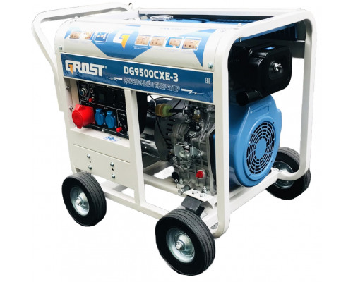 Электростанция дизельная GROST DG9500CXE-3 с воздушным охлаждением открытая