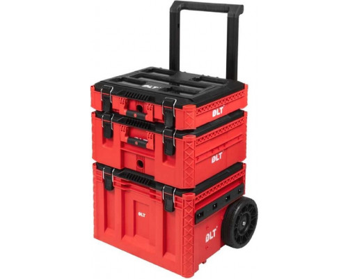 Ящик для инструмента DLT серия RED PRO №1 dlt, (кейс №5, кейс №4, кейс-тележка №2) 4050