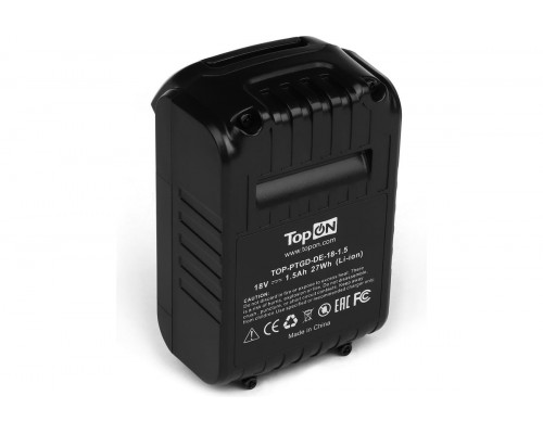 Аккумулятор TopON для DeWalt DCB 18В, 1.5Ah (Li-Ion) TOP-PTGD-DE-18-1.5