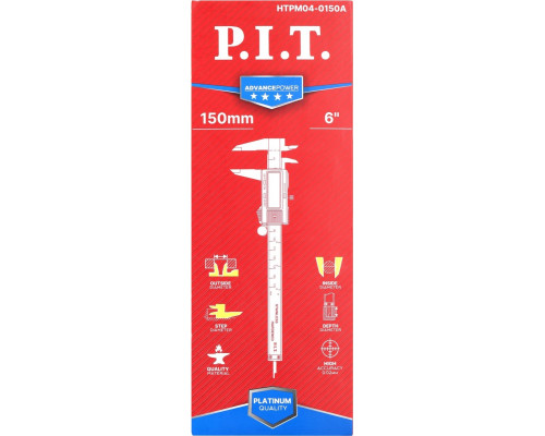 Штангенциркуль электронный цифровой P.I.T. HTPM04-0150A