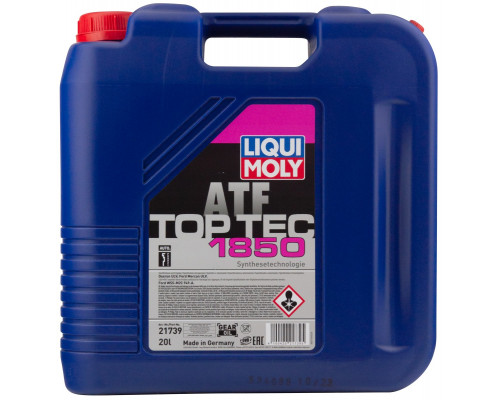 Масло трансмиссионное LIQUI MOLY Top Tec ATF 1850 для АКПП 20 л 21739 21739