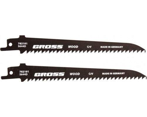 Полотна для сабельных пил GROSS 782101 по дереву, 130x4,2 мм, 2 шт.