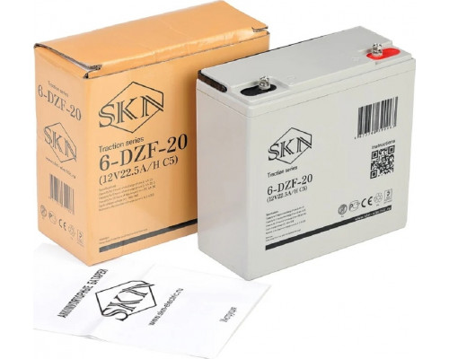 Аккумулятор SKN 6-DZF-20 тяговый 12V 22.5 А/ч (C5) 025384