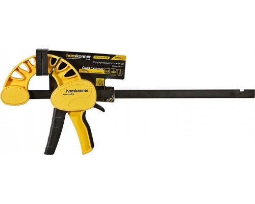 Струбцина быстрозажимная HANSKONNER HK1078-08-30, 300 мм