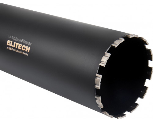 Алмазная коронка для мокрого сверления ELITECH 1110.012400 HD с охлаждением, 152х450, 1 1/4