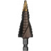 Сверло ступенчатое по металлу Denzel Р6М5К5 6-8-10-12-14-16-18-20-22-24-26-28-30мм, 6-гр 723614