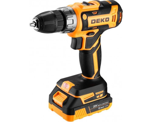 Дрель-шуруповерт аккумуляторная DEKO Banger 20V ONE 13 пр. в кейсе, 2x3.0Ач 083-1109