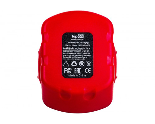 Аккумулятор TopON для Bosch GDR 12В, 2.0Ah (Ni-Mh) TOP-PTGD-BOS-12-2