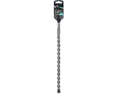 Бур SDS-plus METALLICA Optima 16х360/300 мм по бетону напайка с центром, 2 спирали 904626