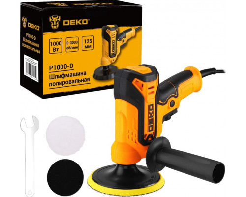 Шлифмашина полировальная DEKO P1000-D сетевая 125мм, 1000 вт 083-1045