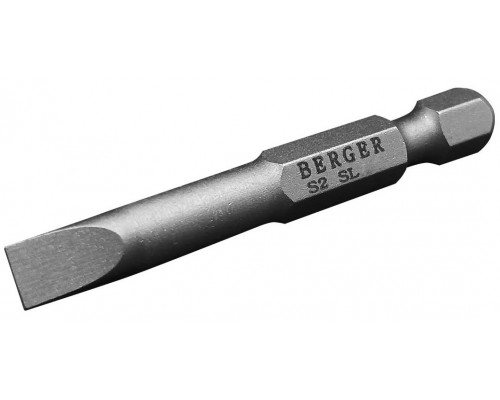 Бита для заворачивания BERGER BG2408 SL0.5*3x50мм, 2 шт., S2