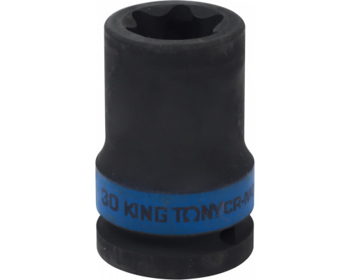 Ударная торцевая головка TORX E-стандарт KING TONY 657530M 3/4", E30, L=56 мм