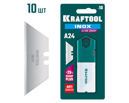 Лезвие для ножа KRAFTOOL INOX-A24 10 шт. 09626-S10