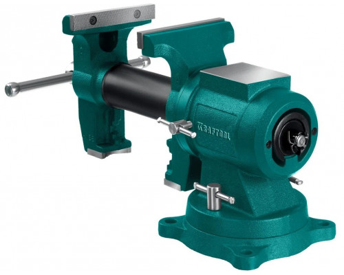 Тиски KRAFTOOL 3D Multi-Purpose 125 мм, чугунные слесарные 32706-125