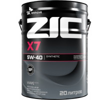 Масло моторное ZIC X7 5W40 20 л 192662