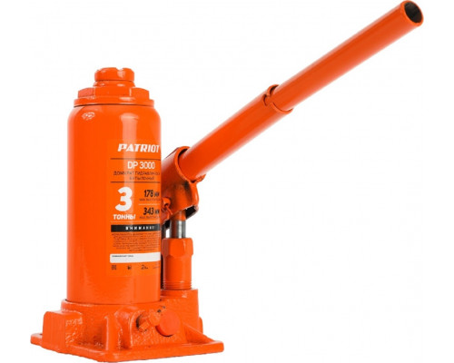 Домкрат бутылочный PATRIOT DB 3000