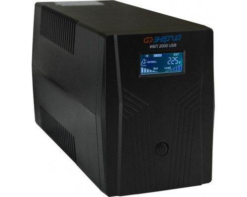 Источник бесперебойного питания ЭНЕРГИЯ 2000 LCD USB компьютерный Е0201-0370