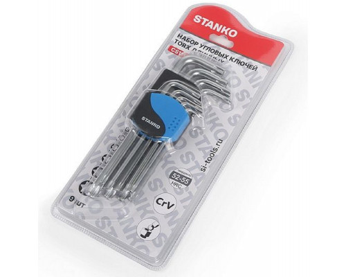 Набор угловых длинных ключей TORX STANKO CS11129L, 9 шт