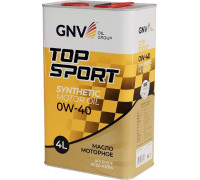 Масло моторное GNV Top Sport 0W40 4 л (металл. канистра) GTS1021802010010040004