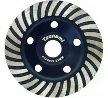 Алмазная чашка TSUNAMI Turbo 125х22,23 по бетону DD0100125022000