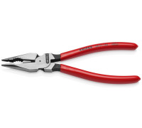 Плоскогубцы KNIPEX KN-0821185SB комбинированные остроконечные с удлиненными губкам