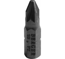 Бита для заворачивания BERGER BG2371 PZ2x25мм, 2 шт., S2