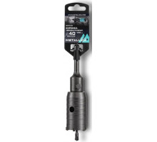 Коронка буровая SDS-plus METALLICA Optima 40x160/100 мм твердосплавная H=50мм, M22,0х2,0 мм, с адаптером 907139