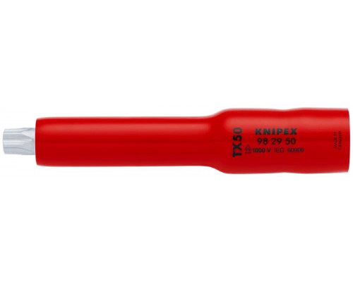 Головка торцевая диэлектрическая KNIPEX KN-982950 VDE 3/8" с битой Torx TX50