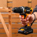 Дрель-шуруповерт аккумуляторная DEKO Sharker 16V в кейсе, 2х2.0Ач 083-1108