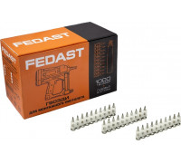 Дюбель-гвоздь монтажный FEDAST fd2722sbp 2.7х22 мм, винтовой (1000 шт/уп)