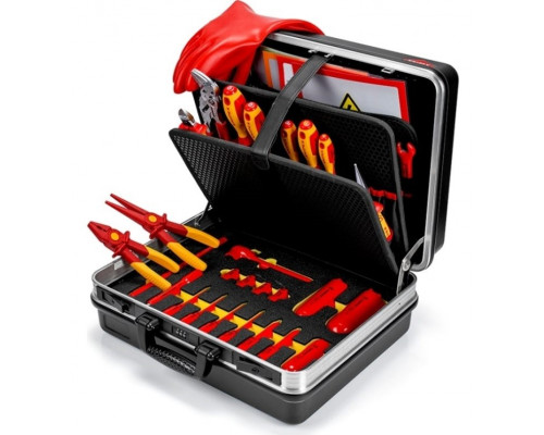 Набор электромонтажного инструмента KNIPEX KN-002105EV для обслуживания электромобилей, 29 предметов, в кейсе