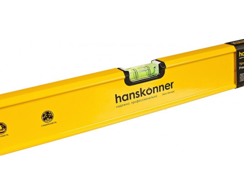 Уровень строительный алюминиевый HANSKONNER HK2015-03-0800, 800 мм
