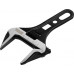 Ключ разводной Denzel 15753 155 мм, CrV, кованый, укороченная рукоятка